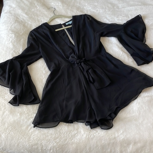 She + Sky black romper size large - Picture 2 of 5